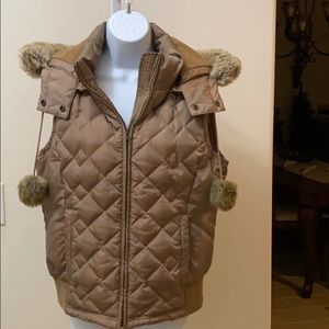 Ann Taylor Loft taupe vest